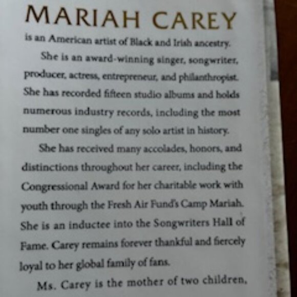 Mariah Carey Memoir Book - Picture 8 of 8